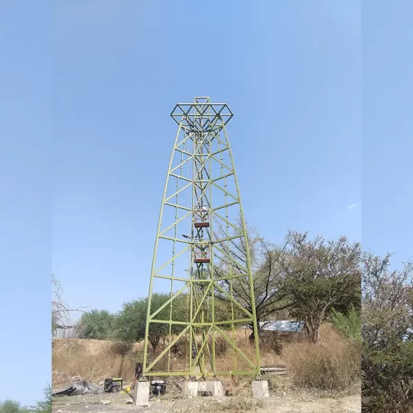 Avances de la construcción de instalaciones deportivas al aire libre.