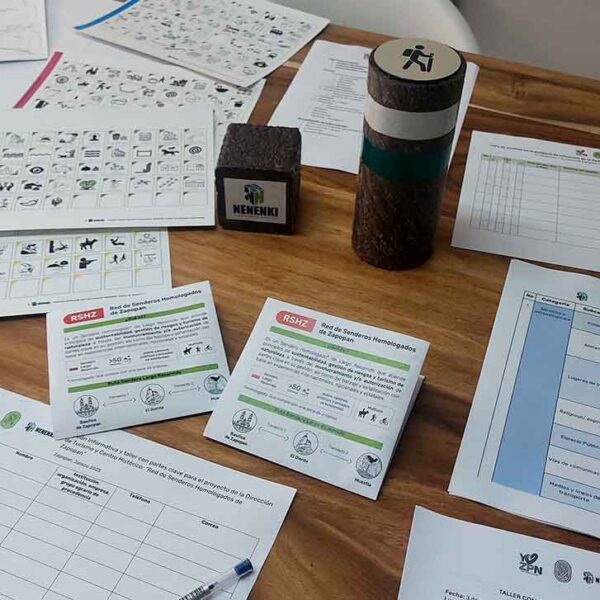 Elementos para un taller de cartografía participativa. Mapas, iconografía, folletos, señales muestra.